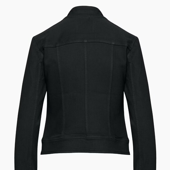 SOLD ******** Aritzia Sunday Best Lourdes denim jacket: black zip jacket - Picture 3 of 5
